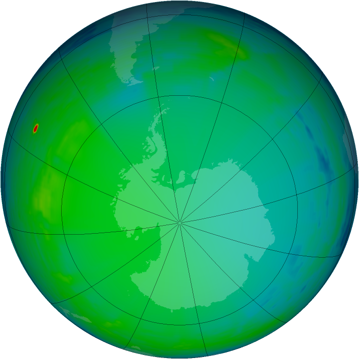 Ozone Map 1993-07-21